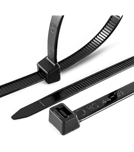 トントンドン Black Zip Ties Heavy Duty Hellermann Tyton 156-00870 Cable Tie And